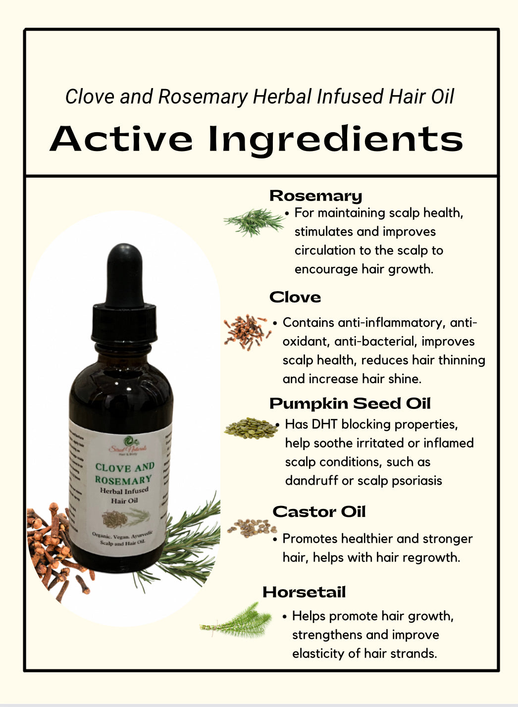 Clove and Rosemary Hair Oil