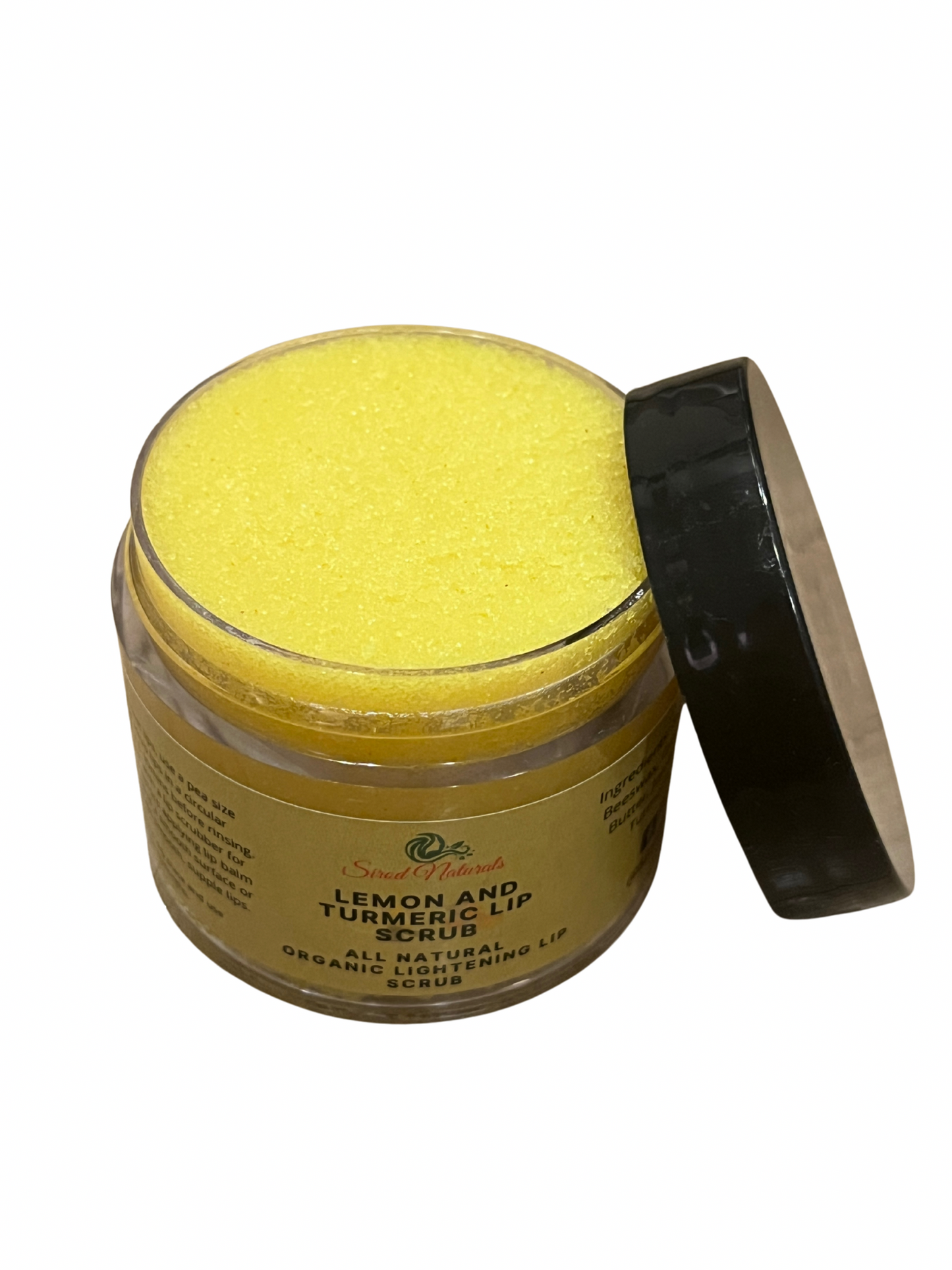 Lemon and Turmeric Lip Scrub, Brightening Lip Scrub, Lightening Lip Scrub, Lip Scrub for Dark Lips, Smoker’s Lip Scrub