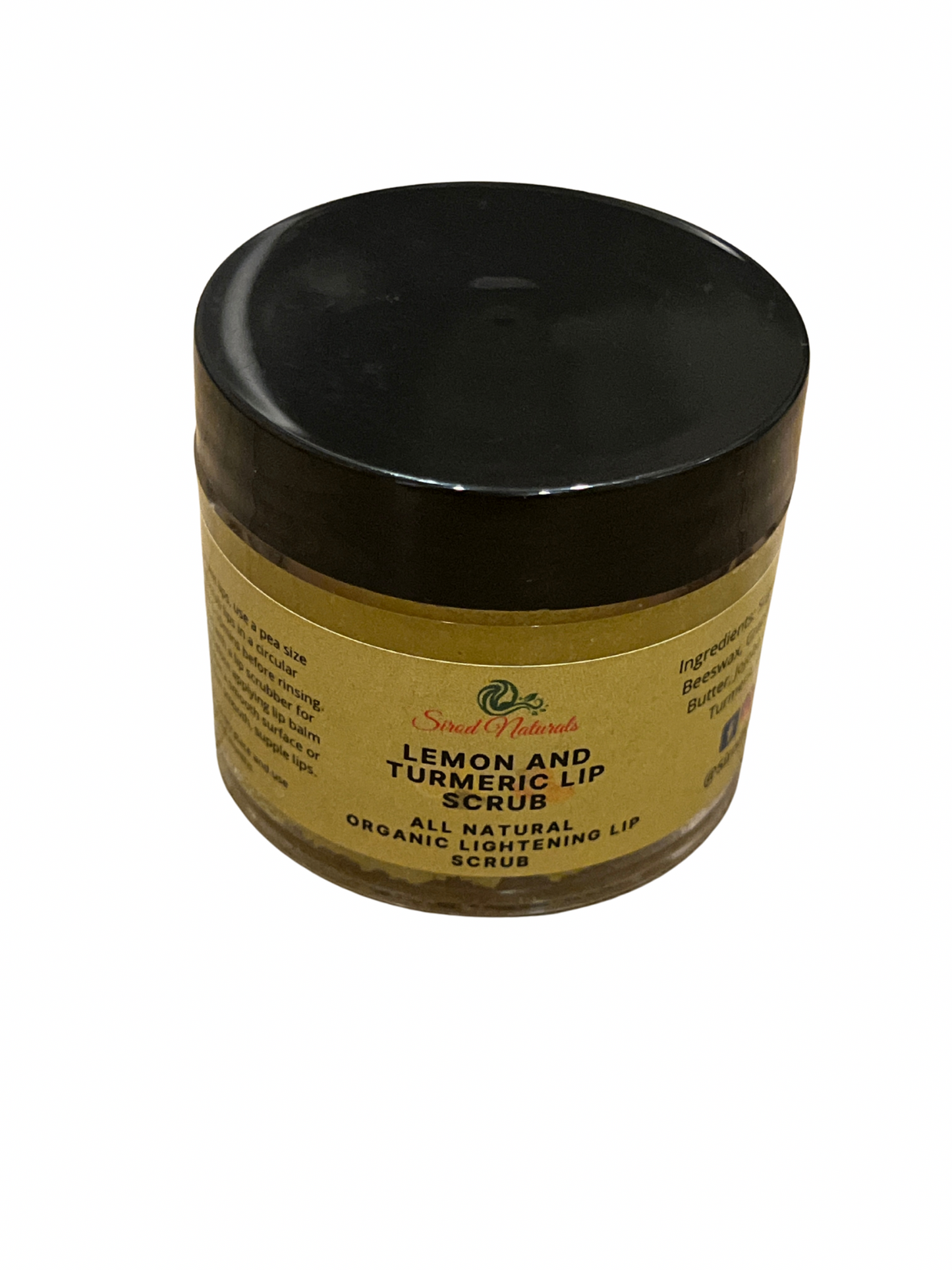 Lemon and Turmeric Lip Scrub, Brightening Lip Scrub, Lightening Lip Scrub, Lip Scrub for Dark Lips, Smoker’s Lip Scrub