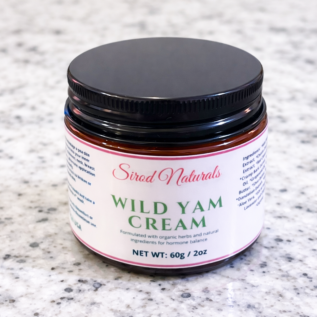 Wild Yam Hormone Balancing Cream - 60g/2oz Organic Herbs & Natural Ingredients for Hormone Balance