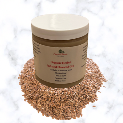 Organic Herbs Infused Flaxseed Gel, Moisturizing Hair Gel
