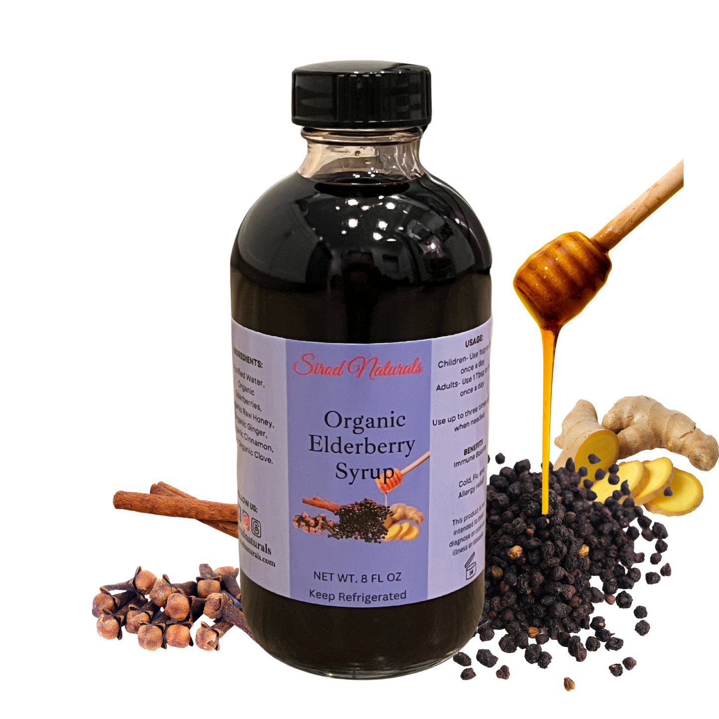 Organic Elderberry Syrup