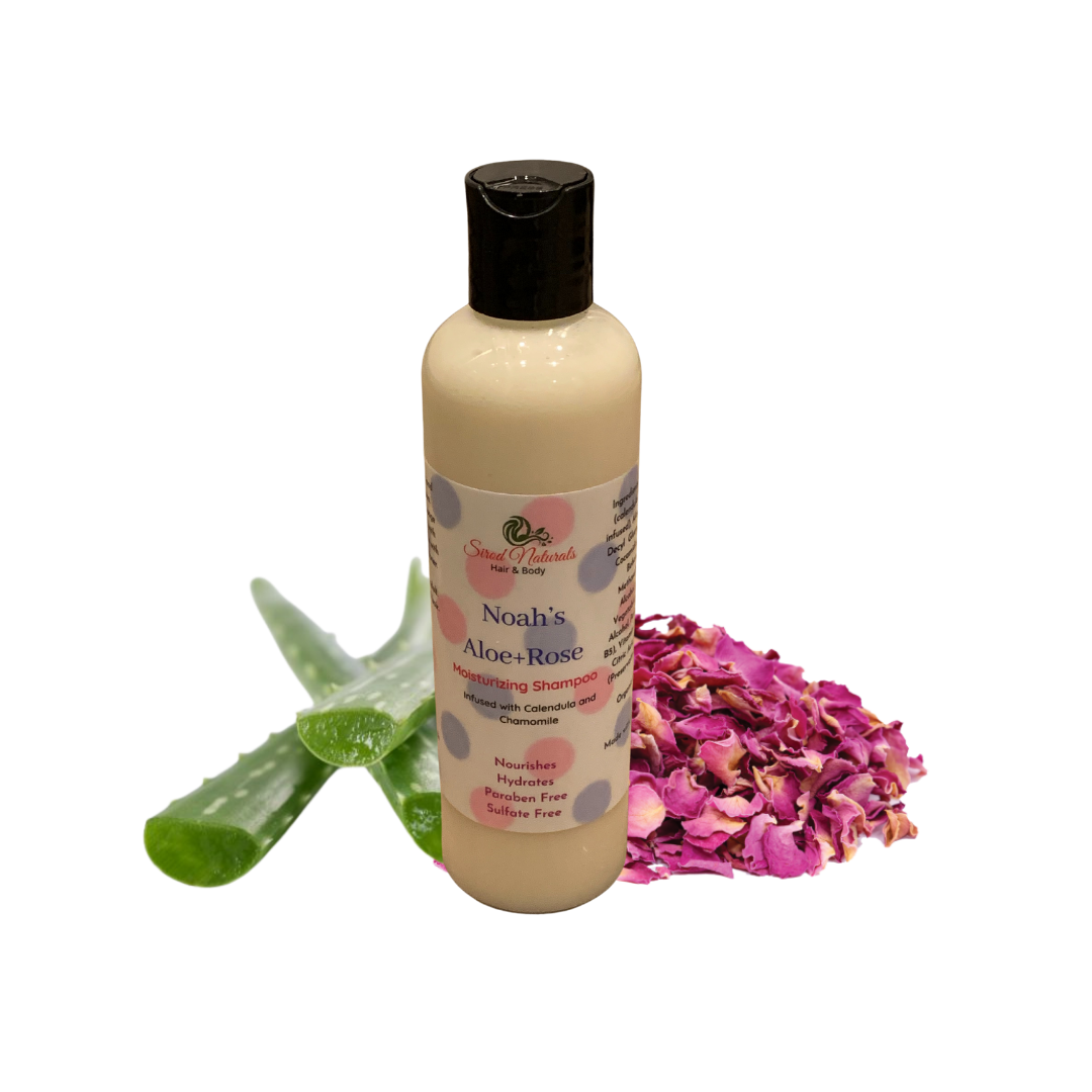 Noah’s Collection: Aloe+Rose Moisturizing Shampoo- (Name Customization- optional)- 8oz