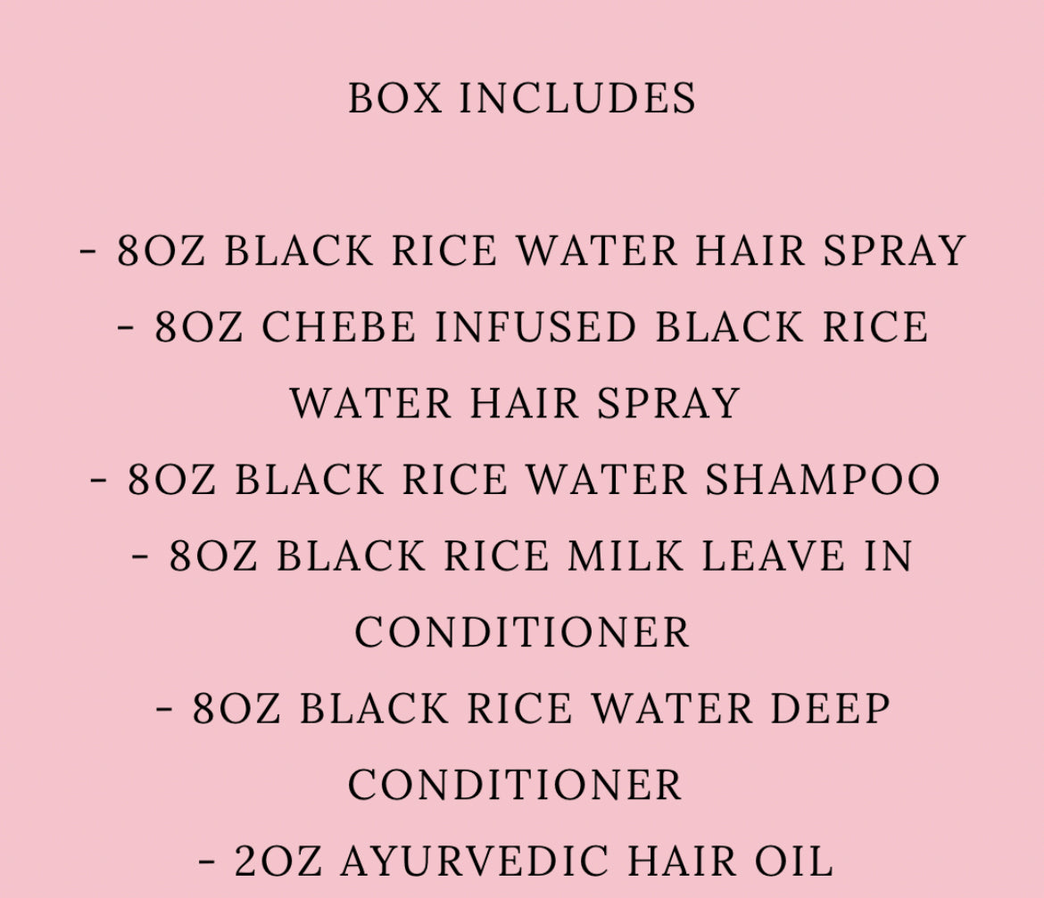 Black Rice Water Collection Gift Box