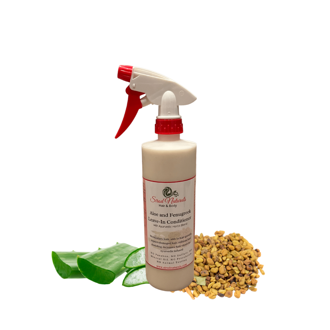 Aloe and Fenugreek Leave-In Conditioner with Ayurvedic Herbs Blend