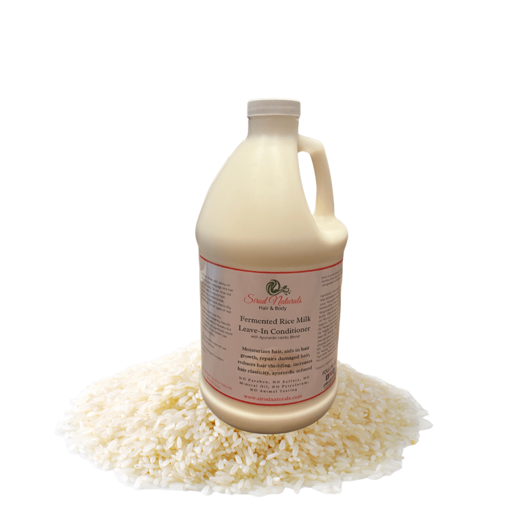 Fermented Rice Milk Leave-In Conditioner with Ayurvedic Herbs Blend- Half Gallon/Gallon Size
