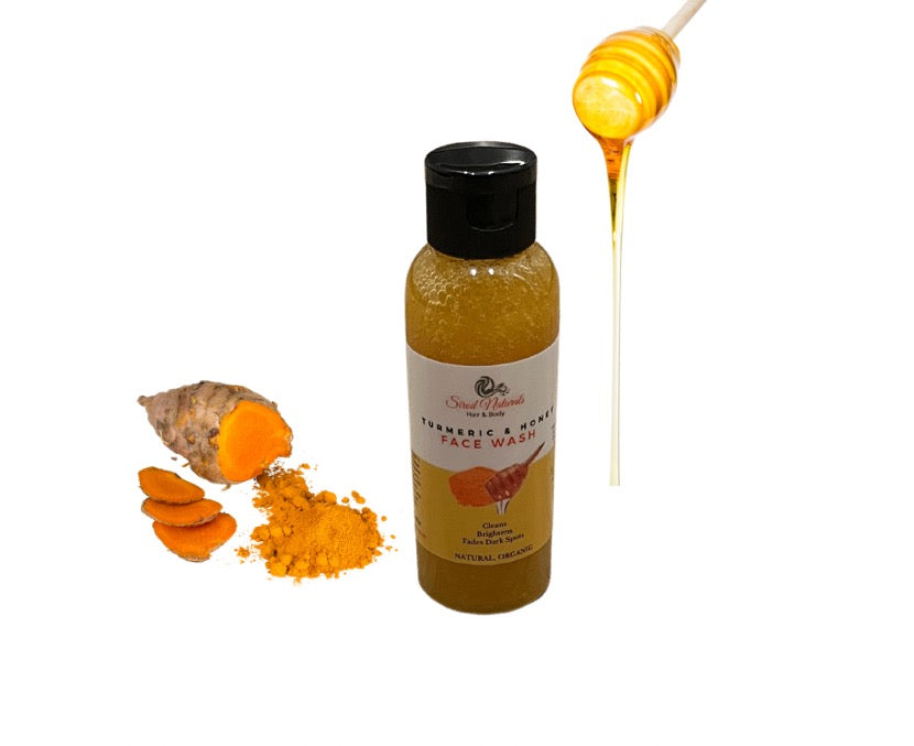 Organic Turmeric and Honey Face Wash/ Acne Clearing Face Wash/Brightening Face Wash/Face Wash