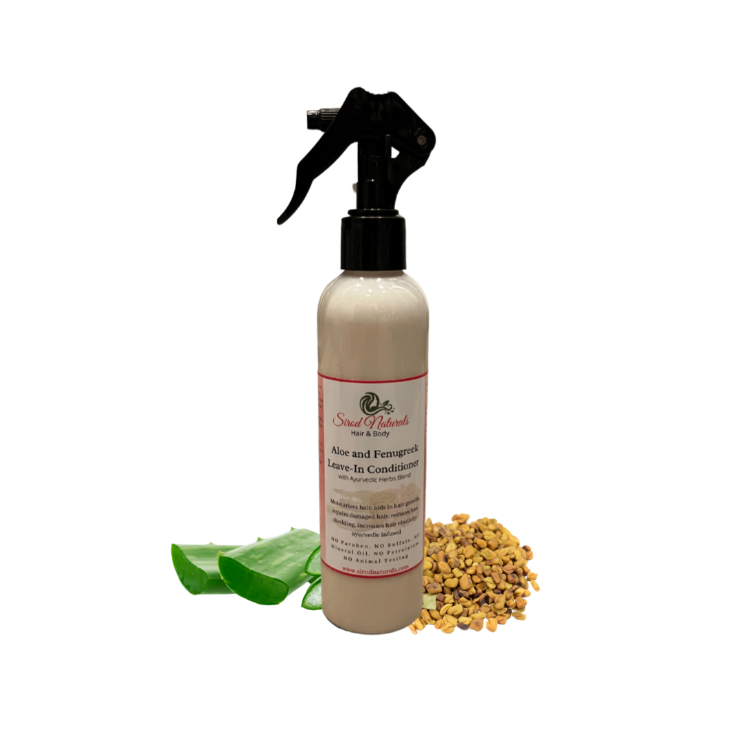 Aloe and Fenugreek Leave-In Conditioner with Ayurvedic Herbs Blend