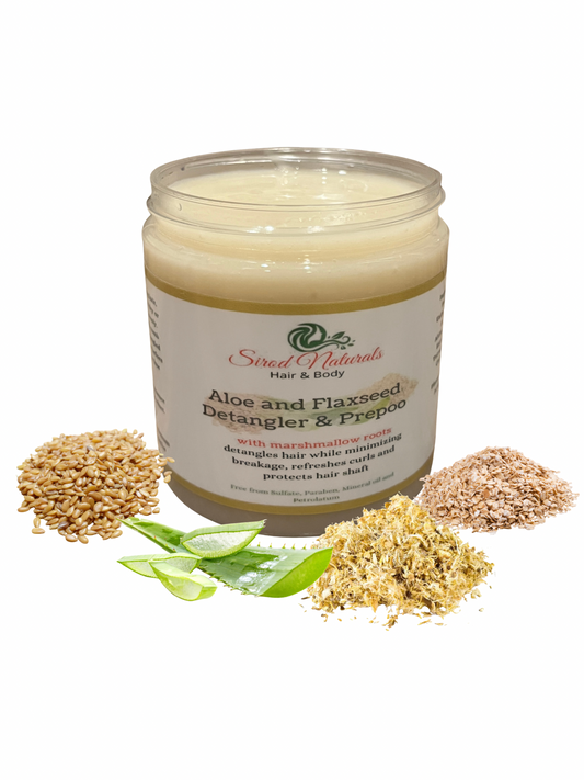 Aloe and Flaxseed Detangler and Prepoo