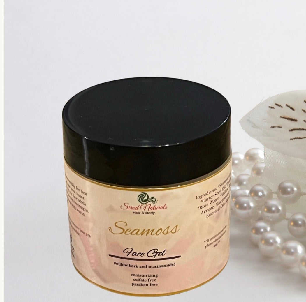 Organic Seamoss Face Gel: Acne and Skin Brightening