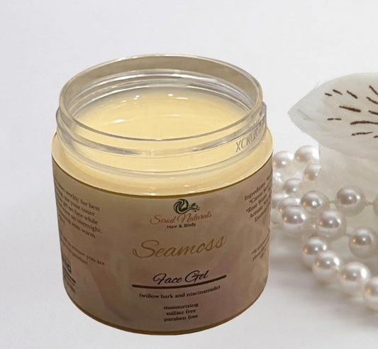 Organic Seamoss Face Gel: Acne and Skin Brightening
