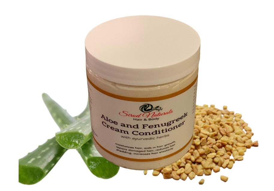 Aloe and Fenugreek Cream Conditioner with Ayurvedic Herbs Blend
