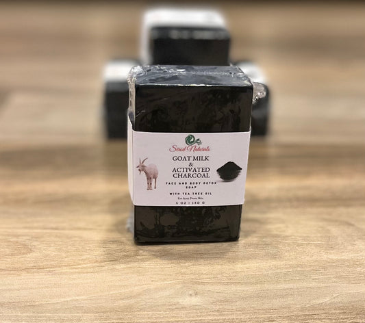 Goat Milk and Activated Charcoal Soap | Face and Body | Acne Prone Skin | Detox Soap | Activated Charcoal Soap